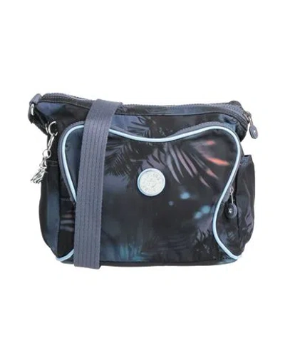 Kipling Woman Cross-body Bag Navy Size - Polyester In Yellow