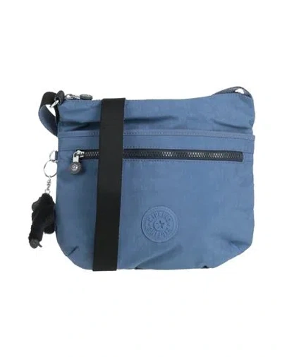 Kipling Woman Cross-body Bag Slate Blue Size - Polyamide In Brown