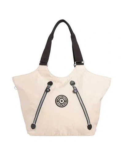 Kipling Woman Shoulder Bag Beige Size - Polyamide In Sand