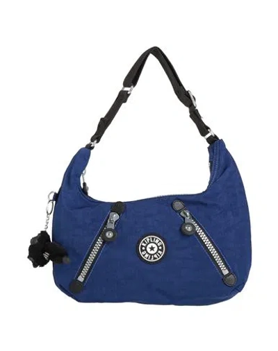 Kipling Woman Shoulder Bag Blue Size - Polyamide