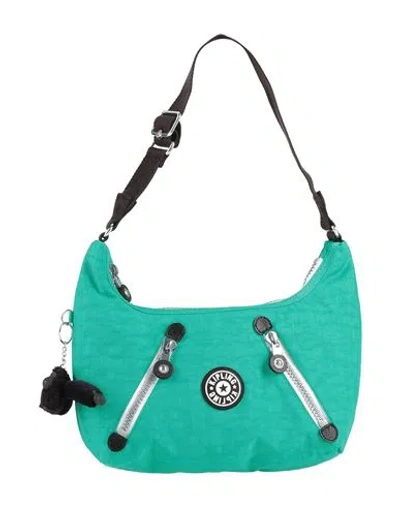Kipling Woman Shoulder Bag Emerald Green Size - Polyamide