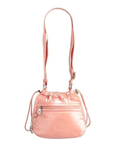 Kipling Woman Shoulder Bag Salmon Pink Size - Polyamide, Polyurethane