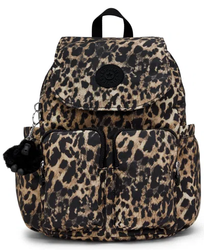 Kipling Women's City Small Backpack In Wild Leopard