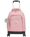 Kipling Zea Laptop Rolling Backpack Messenger In Pink