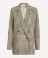 Kipper Women's Rum And Raisin Double-breasted Blazer In Brown