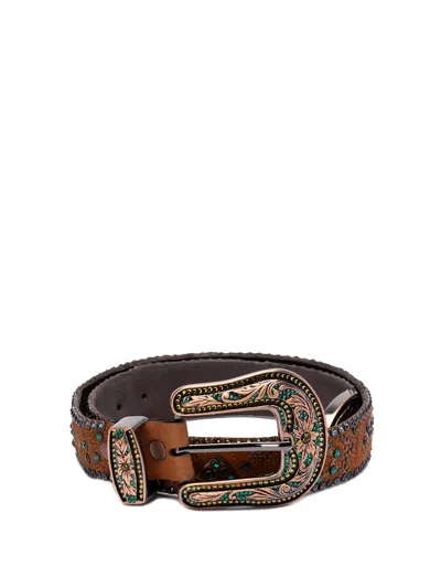 Kippys Swarosky Belt In Brown