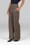 Kiragrace High Waist Wide Leg Pant In Tiny Houndstooth In Multi