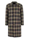 Kired Embroidered Wool Reversible Coat In Blue