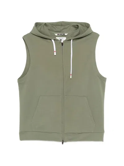 Kired `azel` Sleeveless Hoodie In Green