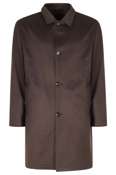 Kired Brown Double Cash Reversible Cashmere-blend Parka