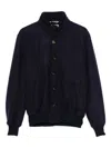 Kired Button-fastening Bomber Jacket In Blue