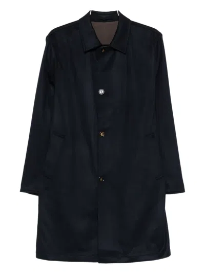 Kired Button-fastening Wool Coat In Black