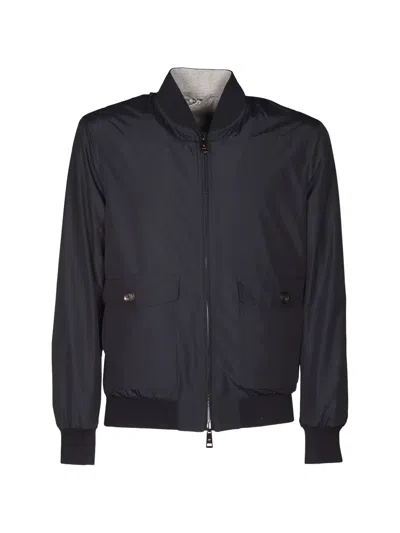 Kired Button-pocket Jacket In Black