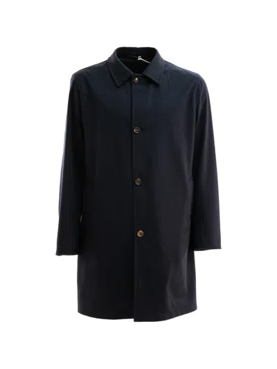 Kired Button-up Coat In Black