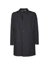 Kired Button-up Coat In Black