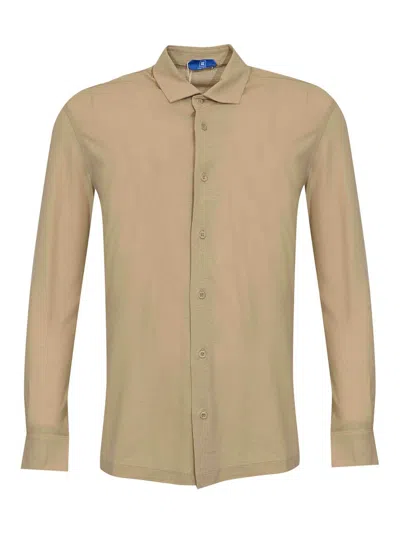 Kired Green Cotton Capri Shirt In Neutral