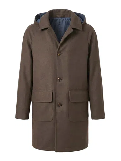 Kired `cusna` Coat In Brown