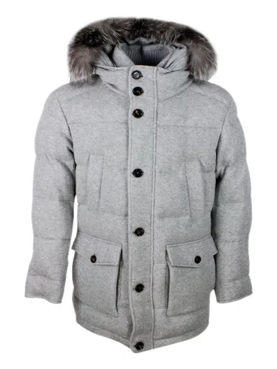 Kired Down Jacket In Grey