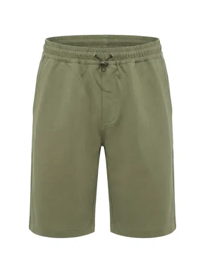 Kired Drawstring-waist Cotton Shorts In Green