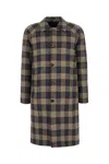 Kired Embroidered Wool Reversible Coat In Brown