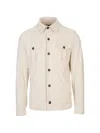 Kired Flap-pocket Overshirt In White