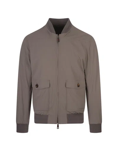 Kired Grey Nylon Bomber Jacket