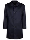 Kired Peak Cashmere Coat In Navy Blue
