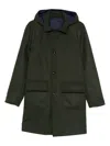 Kired Polyester Viscose Cusna Coat In Green
