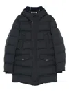 Kired Hooded Padded Coat In Black