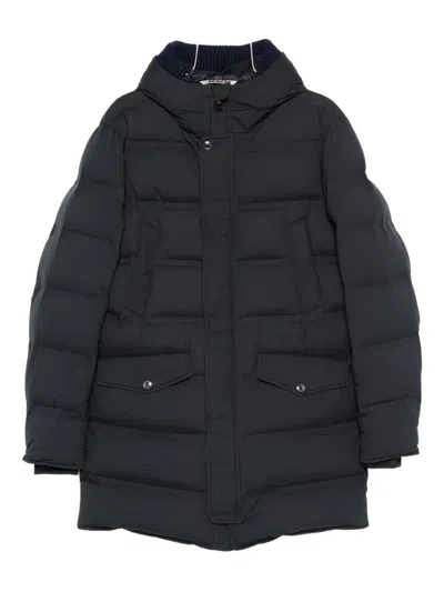 Kired Hooded Padded Coat In Black