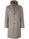 Kired Single-breasted Coat In 中性色