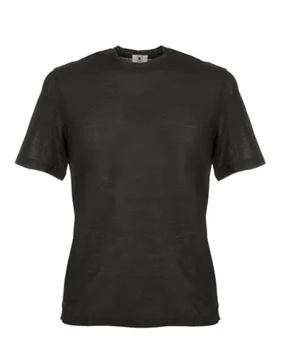 Kired By Kiton T- Shirt Man T-shirt Black Size 48 Cotton