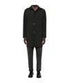 Kired Single-breasted Buttoned Coat In Black