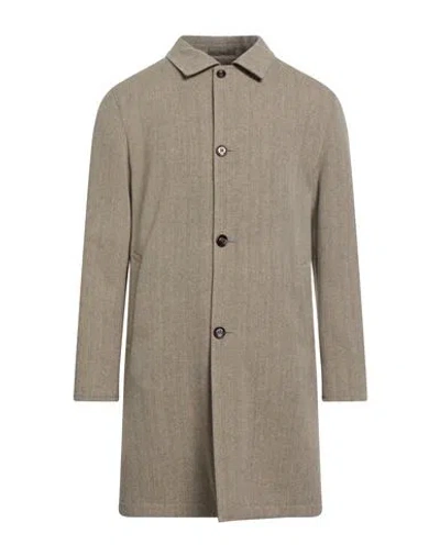 Kired Man Coat Beige Size 44 Virgin Wool, Polyurethane In Neutral
