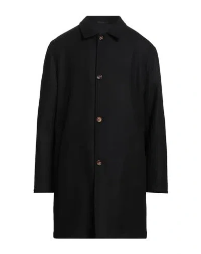 Kired Man Coat Black Size 46 Polyamide, Virgin Wool, Cashmere