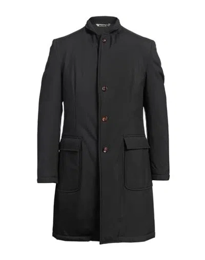 KIRED KIRED MAN COAT BLACK SIZE 46 POLYESTER