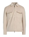 Kired Man Jacket Beige Size 46 Polyester, Acrylic, Wool In Neutral