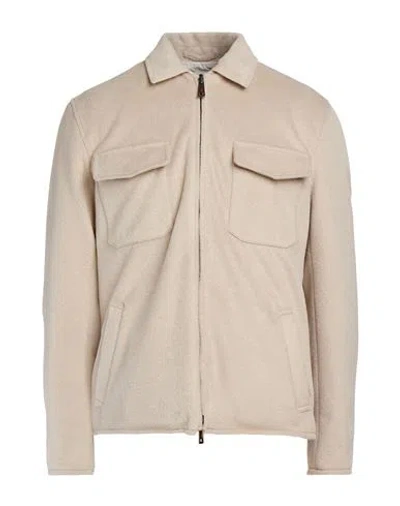 Kired Man Jacket Beige Size 46 Polyester, Acrylic, Wool In Neutral