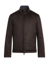 Kired Man Jacket Chocolate Brown Size 42 Cashmere, Polyester In Brown