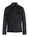 Kired Man Jacket Midnight Blue Size 40 Polyester, Acrylic, Wool In Blue