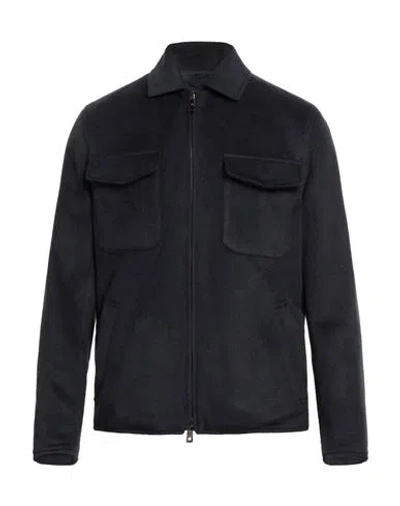 KIRED KIRED MAN JACKET MIDNIGHT BLUE SIZE 46 POLYESTER, ACRYLIC, WOOL