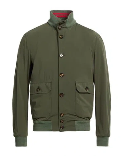 Kired Man Jacket Military Green Size 40 Polyamide, Elastane