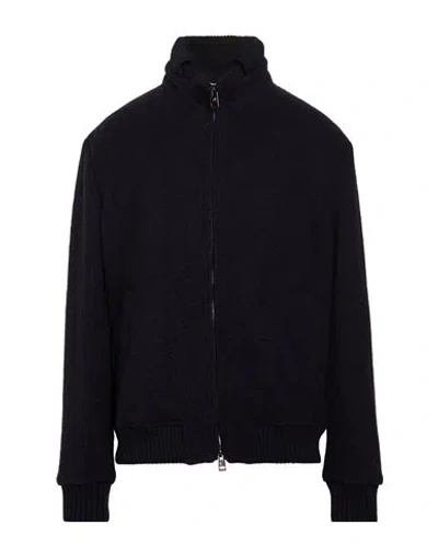 Kired Man Jacket Navy Size 46 Virgin Wool, Cashmere, Polyamide In Blue