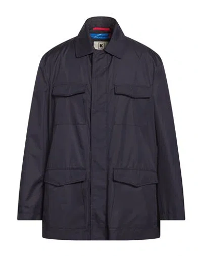 Kired Man Jacket Navy Size 50 Polyester In Blue