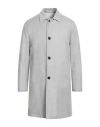 Kired Man Overcoat & Trench Coat Light Grey Size 40 Virgin Wool, Polyester In Gray