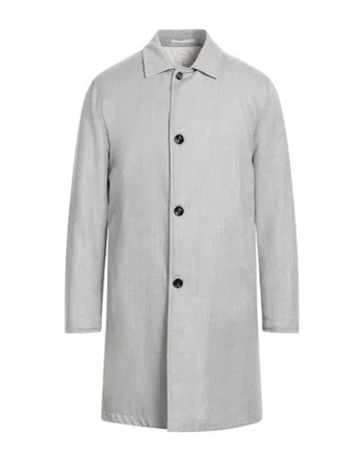 Kired Man Overcoat & Trench Coat Light Grey Size 40 Virgin Wool, Polyester In Gray