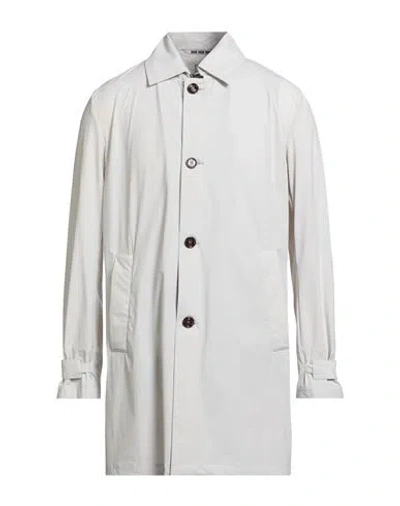 Kired Man Overcoat & Trench Coat Light Grey Size 42 Polyamide, Elastane In Gray