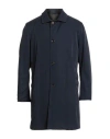 Kired Man Overcoat & Trench Coat Navy Size 44 Polyamide, Elastane In Blue