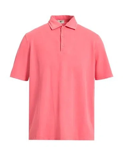 Kired Man Polo Shirt Antique Rose Size 42 Cotton In Pink