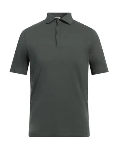 Kired Man Polo Shirt Dark Green Size 42 Cotton In Green